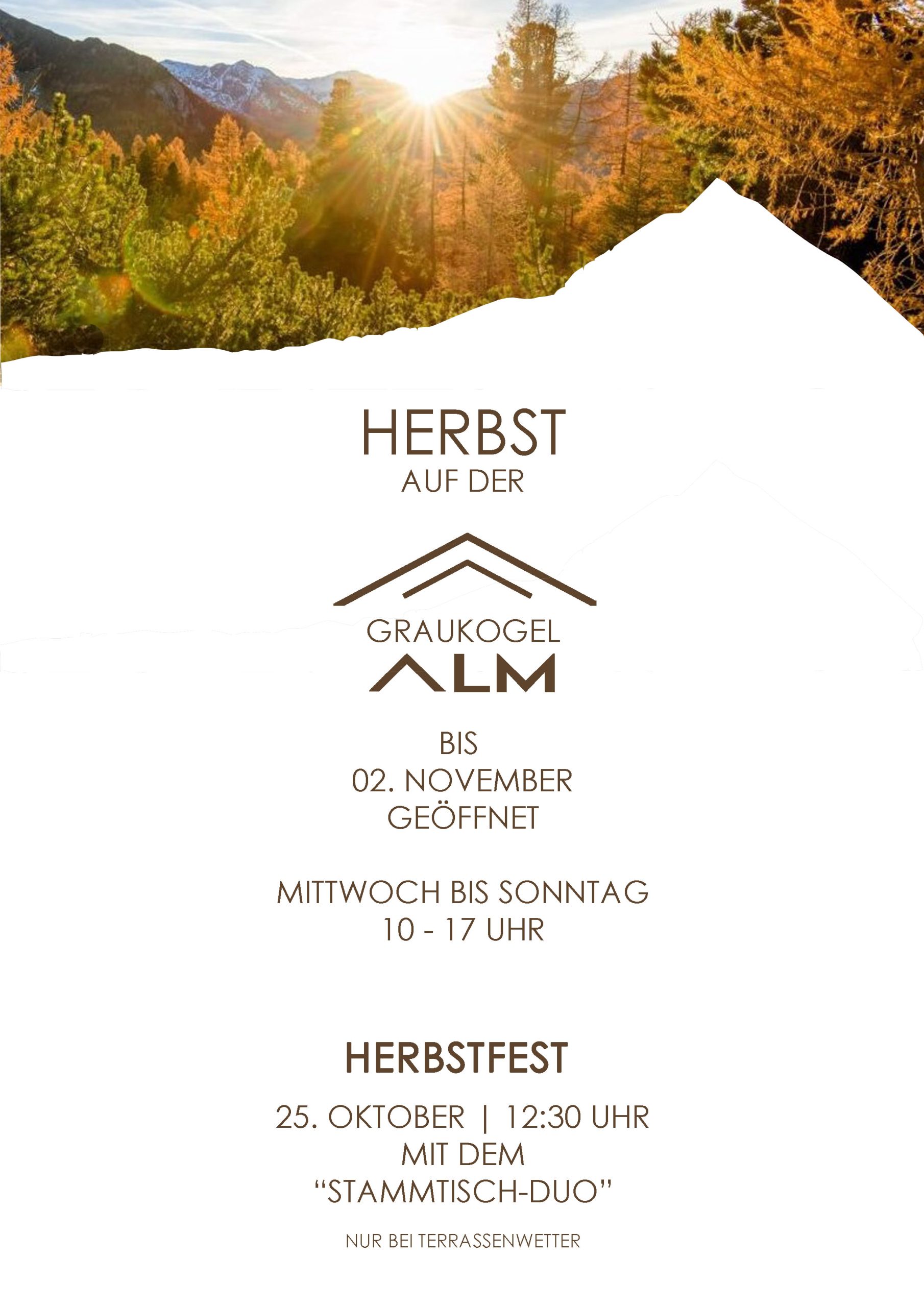 Herbst 2025 Gastein Herbst Wandern Essen Trinken