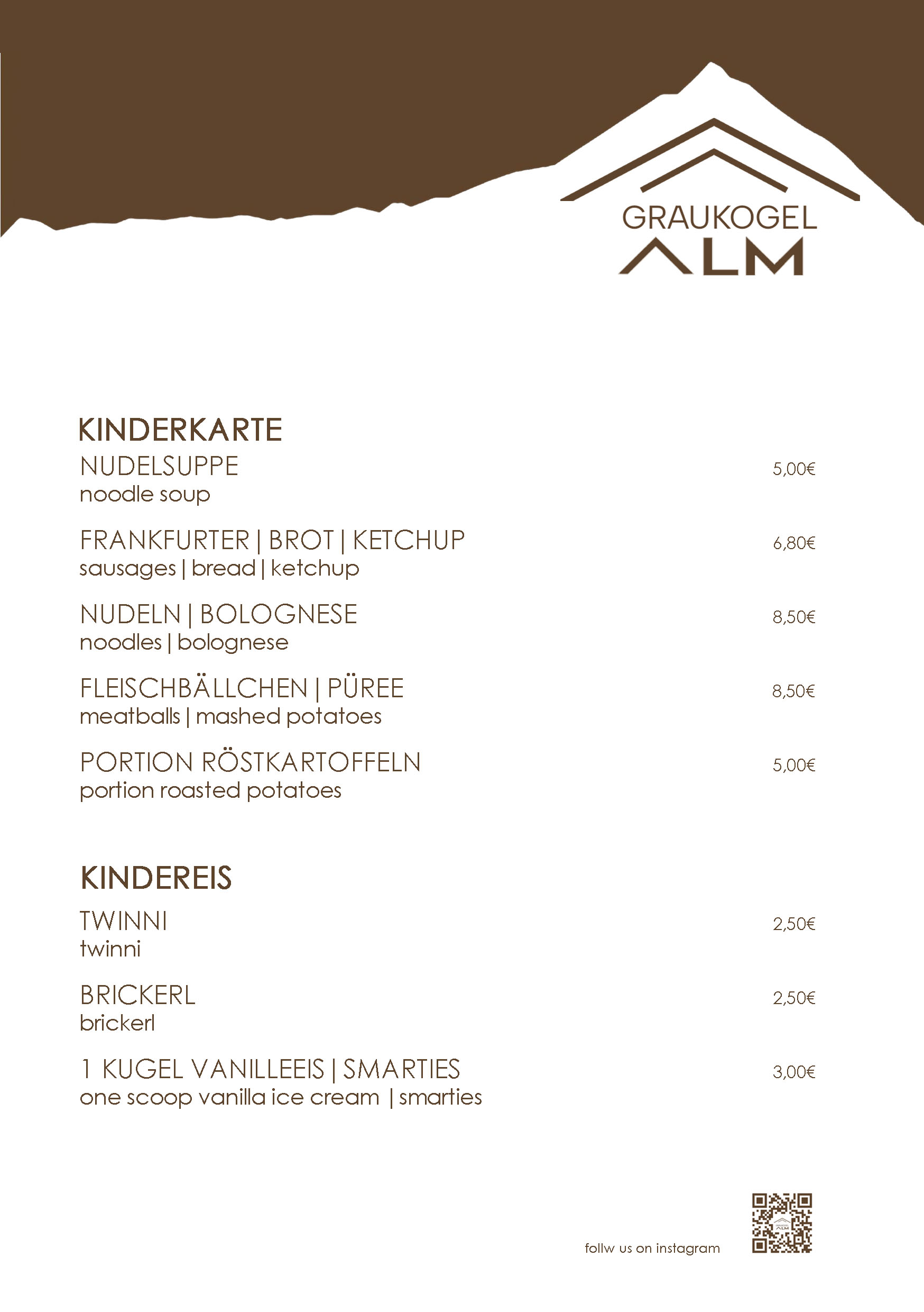 Kinderkarte Juli 2025 Kinderkarte Juli 2025