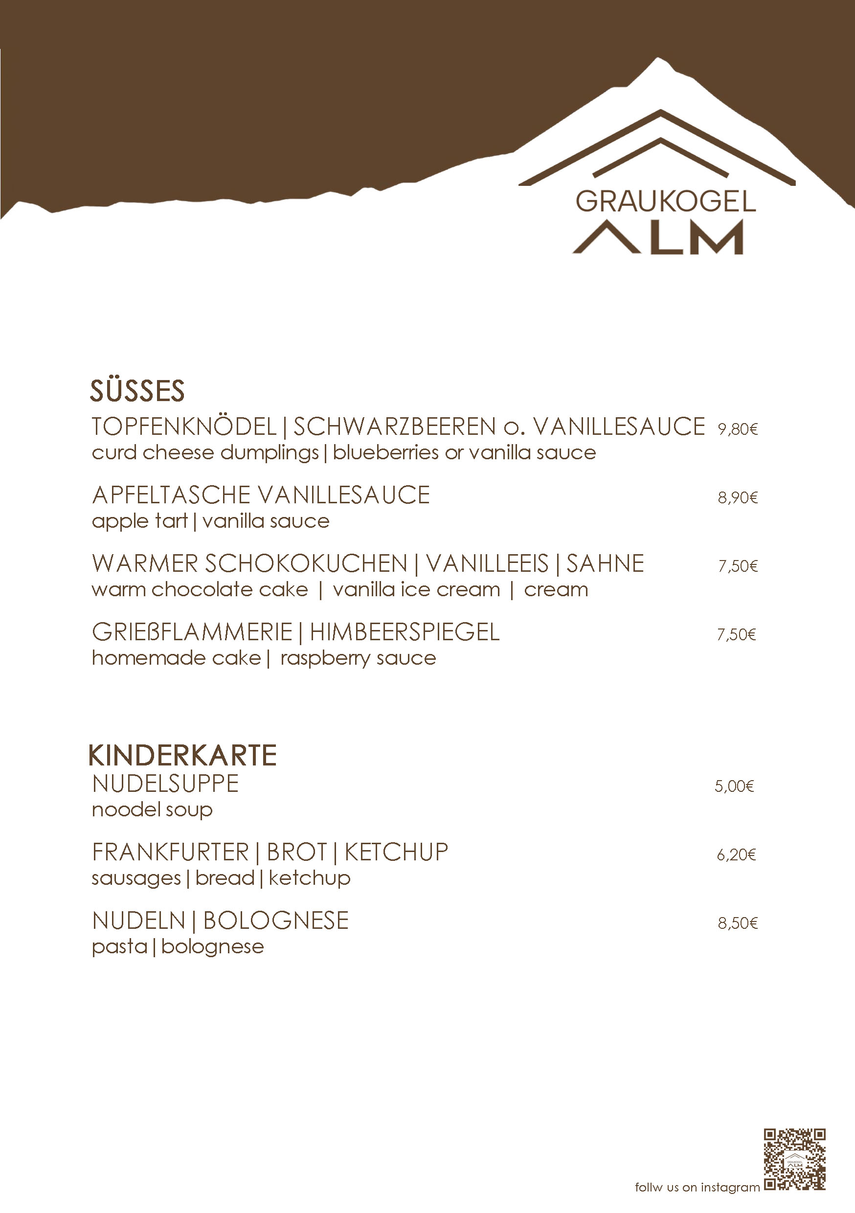 Graukogelalm Genuss Sonnenterrasse Essen Trinken